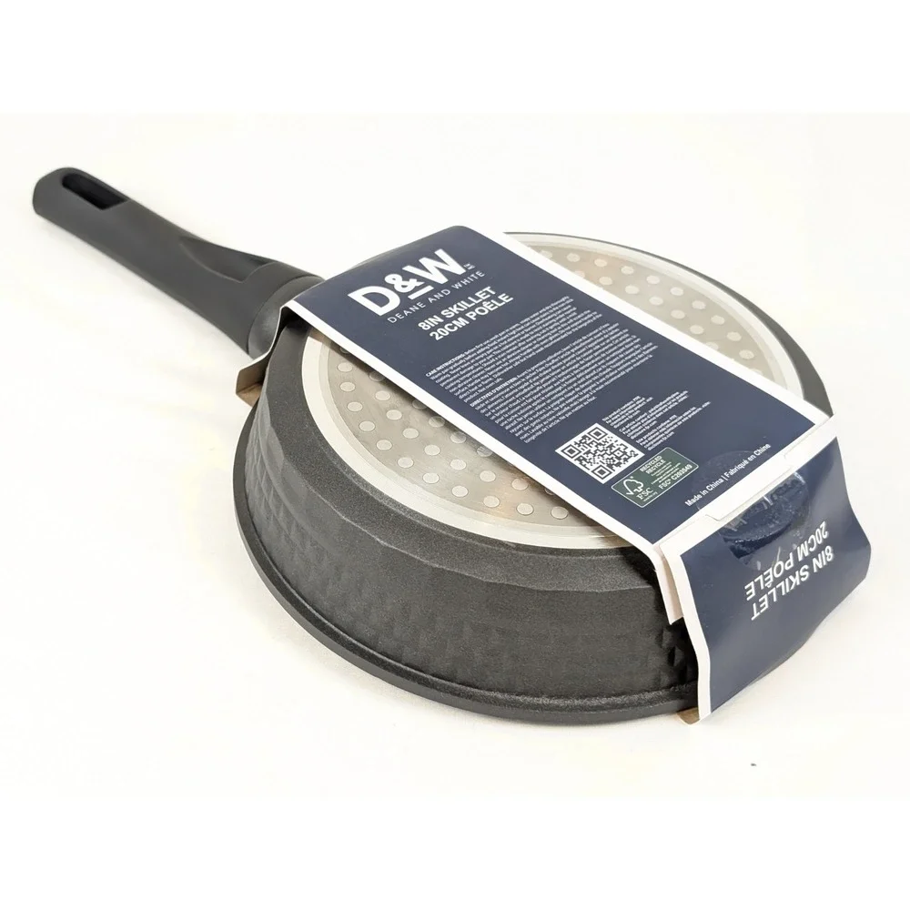 D&W Frying Pan 8 Inch Nonstick FRY Skillet Black Deane & White Premium Cookware
